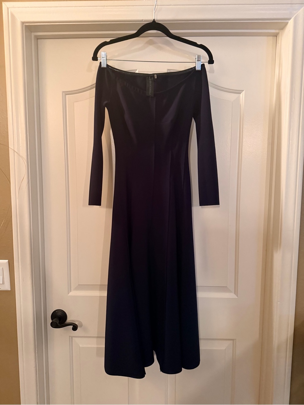 Norma Kamali Off-Shoulder “Grace dress” the best material NK offers
